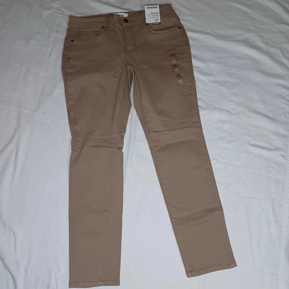 Sonoma skinny mid rise minimalist pants NWT